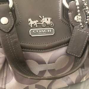 Like new all leather coach purse